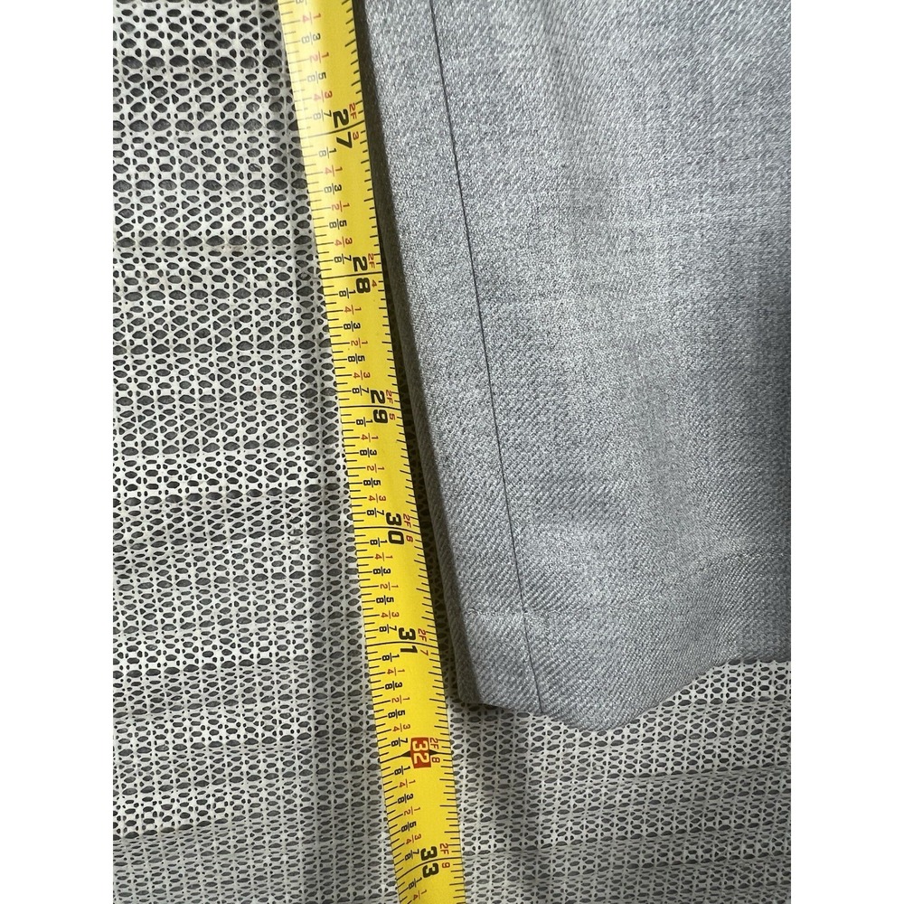 J. Jill Pants Women's 10 Tall Gray  Tuxedo Stripe Straight Leg Heather - Picture 6 of 12